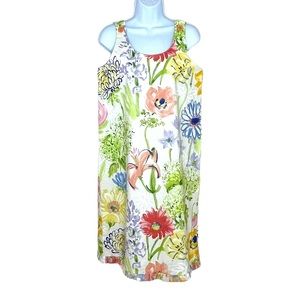 My Boyfriend’s Back Multi Color Floral Novelty Dress Size S